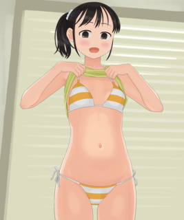 臨月　裸 お腹見せ少女（妊娠段階差分）: 臨月箱作ブログ